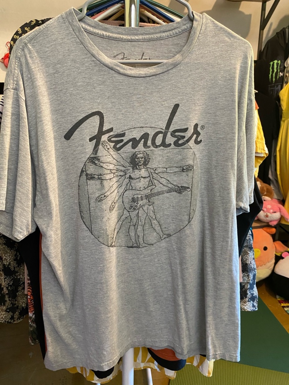 Fender Light Gray Graphic Short Sleeve Tee